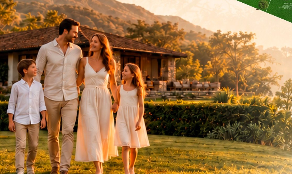 Família na Fazenda Serra Negra